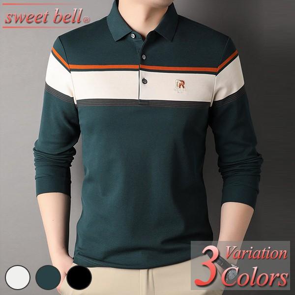ポロシャツ メンズ 長袖 ゴルフ ブランド トップス おしゃれ 春 秋 冬 父の日 40代 50代に...