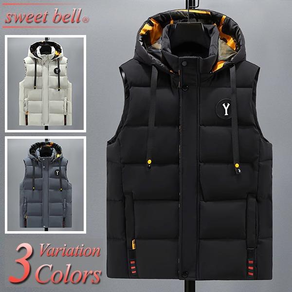 ダウンベスト メンズ ブランド 大きいサイズ 5L 6L フード脱着 ゴルフ カジュアル ビジネス ...