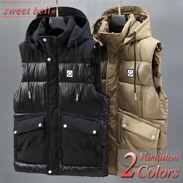 ダウンベスト メンズ ブランド 大きいサイズ 5L 6L フード脱着 ゴルフ カジュアル ビジネス ...