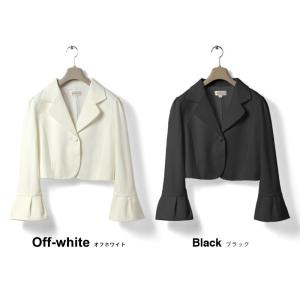 マタニティ 服 ジャケット 授乳服 袖タックプ...の詳細画像1