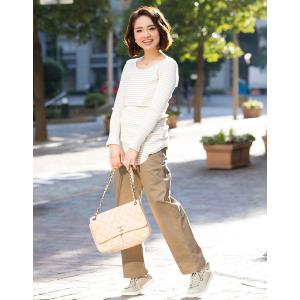 マタニティ 服 授乳服 トップス 長袖 コット...の詳細画像4