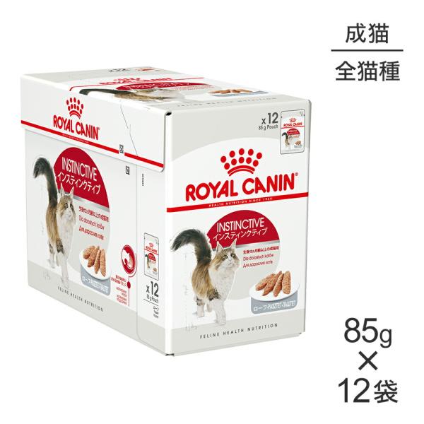 【85g×12袋】ロイヤルカナン FHN-WET インスティンクティブ ローフ 健康的な成猫用 生後...