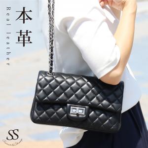 キルティング チェーンバック,キルティング バック【上質本革