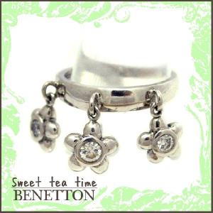 指輪 レディース ベネトン BENETTON キュービック シルバー アクセサリー リング #8 あすつく対応｜sweet-tea-time