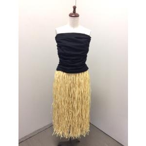 ラフィアスカート タヒチアンモレ ベージュ : フラショップスイート