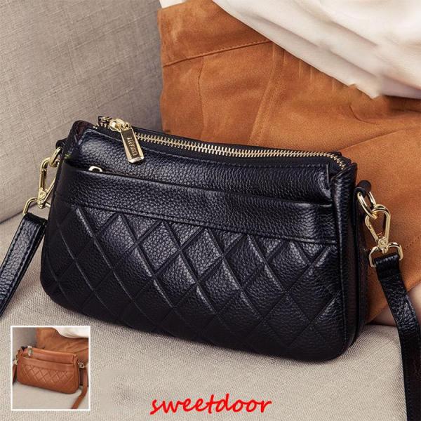 新作 本革　ショルダーバッグ レディース　斜めがけ 2way　ハンドバッグ 本牛革 バッグ レディー...