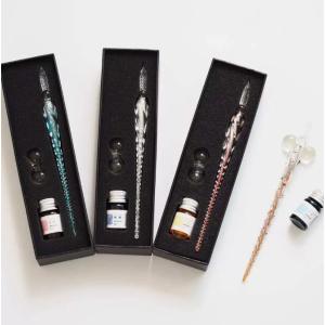 ガラスペンセット 一式 スターターセット インク 12色 選べるペン