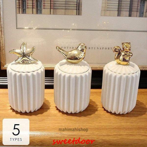 日用品雑貨 サニタリー 洗面所 綿棒ケース マルチケース アニマル モチーフ モダン ラグジュアリー...