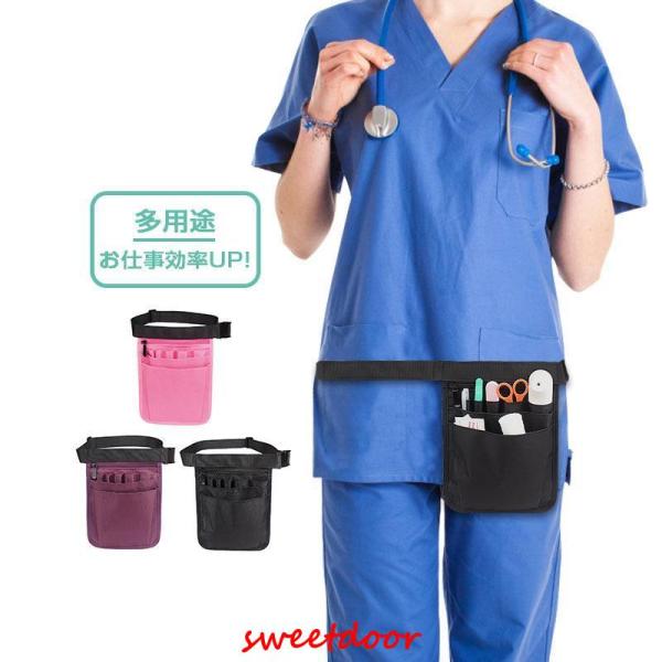 ウエストポーチ 腰袋 エプロンバッグ 多用途 仕事用ポーチ 小物入れ シザーケース 作業用ポーチ ナ...