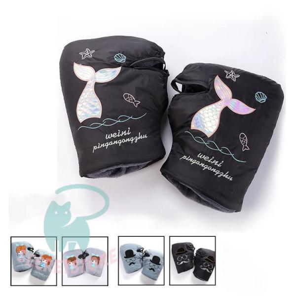 バイク用手袋 バイクハンドルカバー 防水防風 ハンドルウォーマー バイク防寒カバー 電動自転車防風カ...