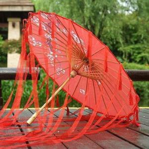 傘 女性傘 婦人傘 おしゃれ 番傘 撮影傘 結婚式 絹張りの傘 古風装飾 写真プロップ傘 撮影傘 長...