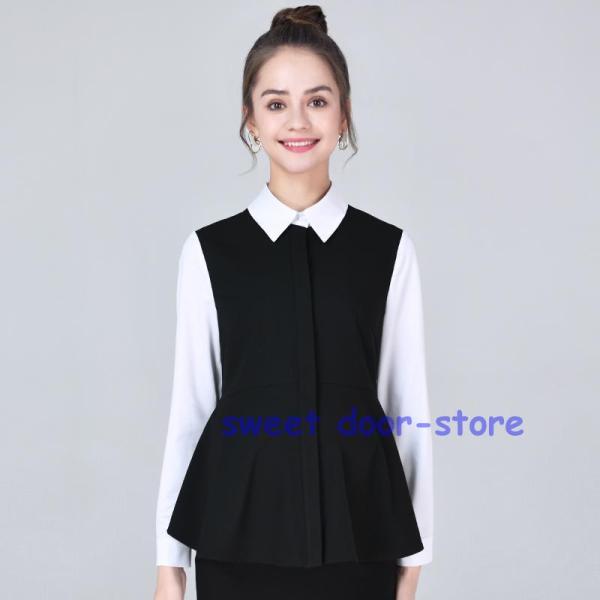 マタニティ トップス シャツ ブラウス 授乳服 無地 オフィス フォーマル シンプル 産前産後 仕事...