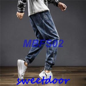 UPSMILEベロスマイル変形デニムスーパーサルエルパンツ メンズ