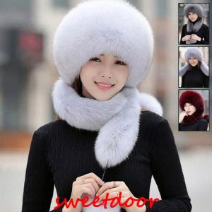 帽子 フォックスファー レディース 毛皮帽子 タッセル リアルファー