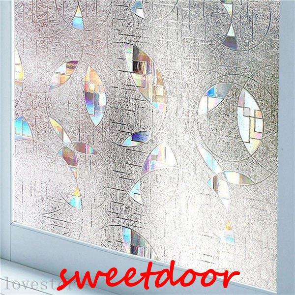 窓用フィルム すりガラスシート インテリアシール 紫外線カット 目隠し 水で貼れる 外から見えない ...