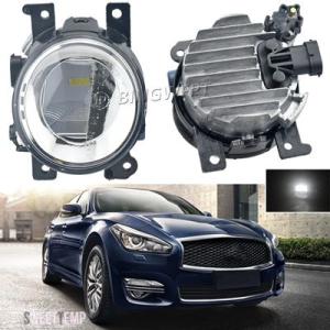 【互換品】 日産 カー LED フォグランプ ヘッドライトランプアセンブリ インフィニティ Q70 ...
