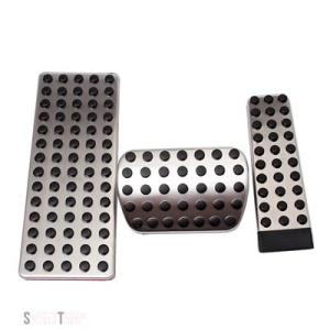 互換品 Sクラス1993-2012用アクセルペダルブレーキペダルレストペダルカバーカーアクセサリーキ...