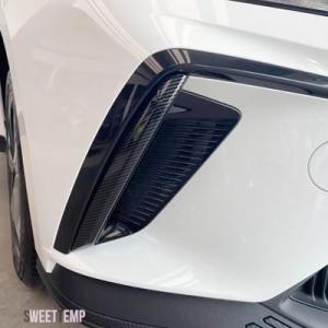 【互換品】 MG ABS カーボンフロント/リアバンパー用フォグランプグリル 4 4 EV ムーラン...