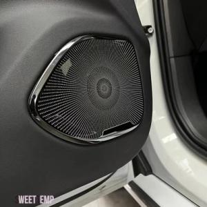 互換品 2024用 インテリアトリム スピーカーカバー ステッカー ドアパネル ボルボ S60 20...