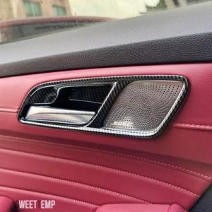 【互換品】 MG HS 2018-2023年用 ABS カーボンドアハンドルボウルカバー ドアボウル...