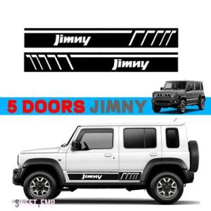 【互換品】 スズキ 5ドアジムニー用 車サイドドアボディステッカー ドアステッカーデカール ジムニー...