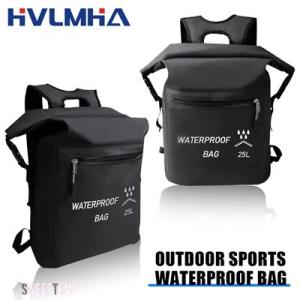 互換品 25L PVC防水ドライバッグ スイミング用バッグ ツーリング用キット ダブルストラップ付き...