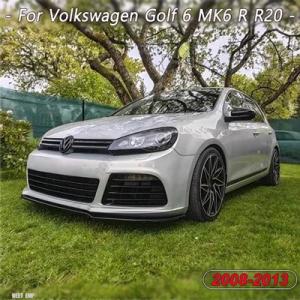 【互換品】 VW ゴルフ 6 MK6 R R20 2008年-2013年用 ABS 車フロントバンパ...