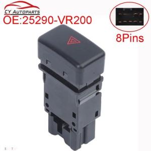 互換品 日産 パトロール用 新型ハザード警告スイッチ、緊急ランプスイッチ、ハザードランプスイッチ 2...