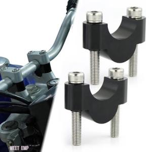 【互換品】 ホンダ 28mm 1 1/8&quot;ハンドルバーライザー ファットバーマウントライザーCB10...