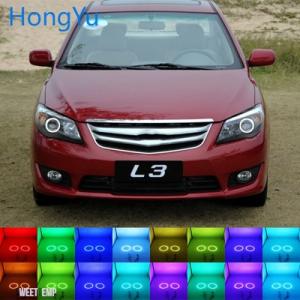【互換品】 BYD 最新ヘッドライトマルチカラー RGB LED エンジェルアイズリングアイ DRL...