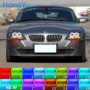 【互換品】 BMW 最新ヘッドライトマルチカラー RGB LED エンジェルアイズリングアイ DRL...