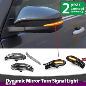 【互換品】 トヨタ スモークレンズサイドミラーシーケンシャルウィンカーライトRAV4 XA40 4 ...