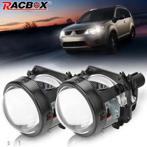 【互換品】 2.5 &quot; BI LED ヘッドライトプロジェクターレンズ H4 H7 アダプター 10...