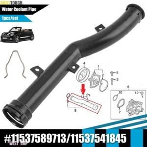 互換品 BMW ミニクーパー エンジン冷却ウォーターポンプホースパイプクリップロック付きR56 R5...