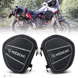 互換品 500D PVC MOTO XTZ700 フロントバンパーバッグ サドルバッグ ヤマハ バイ...
