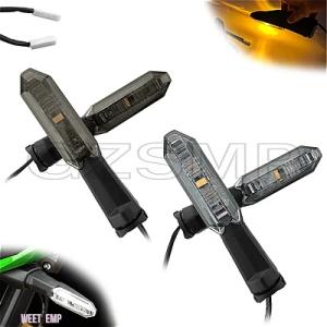 互換品 カワサキ バイク フロント リア LED ウインカー インジケーター フラッシャー ランプ ...