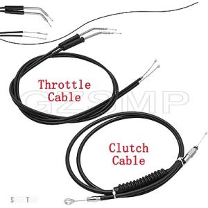 【互換品】 ハーレー ロングスロットルケーブル ワイヤー クラッチライン スポーツスター アイアン ...