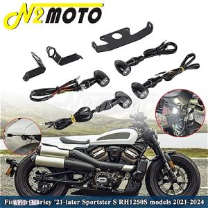 【互換品】 ハーレー バイク BULLET 3 IN 1 LED ウインカー テールライト DRL ...