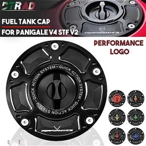 互換品 バイク燃料タンクキャップ ドゥカティ V4 V4S V4R V2 パニガーレ ストリートファ...