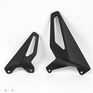 互換品 V4 V4S V4R プロテクター ドゥカティ カーボン バイク ヒールガード プレート フ...