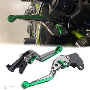 互換品 カワサキ バイク 折りたたみ ブレーキ クラッチ レバー Z125 PRO Z250 Z30...