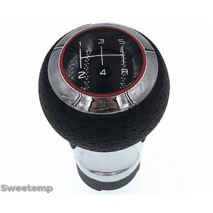互換品 車用5速レザーギアシフトノブ 2007-2015用 アウディ A4 S4 B8 A5 Q5 ...