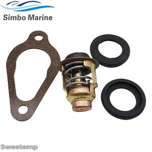 【互換品】 日産 122? 50℃ サーモスタットキット トーハツ 2-40 HP 船外機用 345...