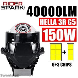 互換品 150W バイLED レーザー プロプロジェクターレンズ 3インチ ヘッドライト LED ラ...