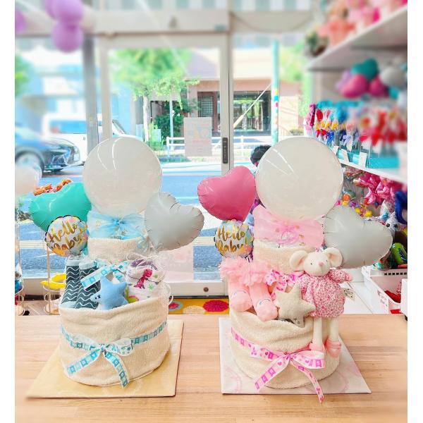 出産祝い おむつケーキ 女の子