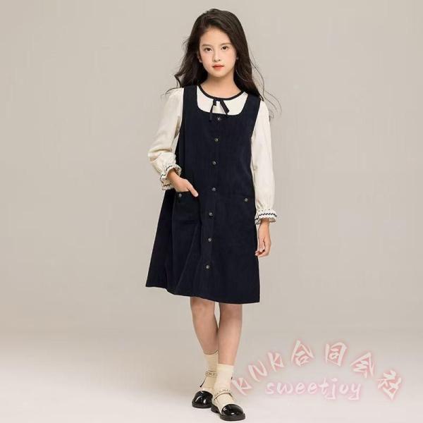 卒業式 スーツ 女の子 白シャツ ワンピース 韓国 KNK(株) 入学式 卒服 小学生 中学生 ブラ...