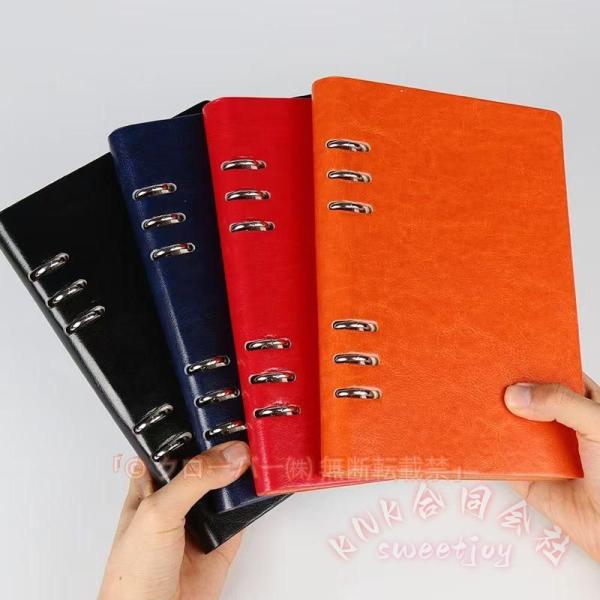 手帳 A5 6穴 6リング 80枚 ルーズリーフ日記帳 KNK(株) メモ帳 ダイアリー ステーショ...