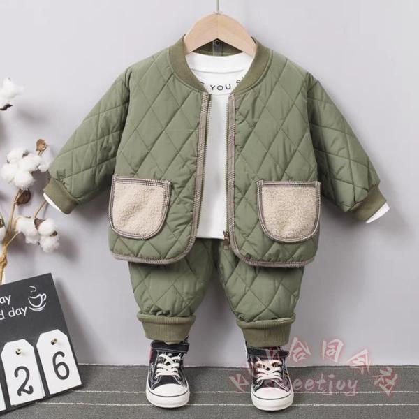 ベビー中綿セットアップ 上下2点 アウター＋パンツ 男女兼用 KNK(株） 80/90/100/11...