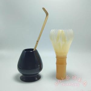 折れない 茶筅 樹脂製 丸洗いOK 茶筅なおし付き KNK(株) 食洗器対応 白竹色 抹茶 茶道 初心者 お手入れ簡単 衛生的 収納便利