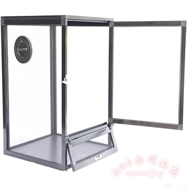 カメレオンケージ 特大 通気性 メッシュケージ アクリルドア 脱出防止 KNK 32×32×46/4...